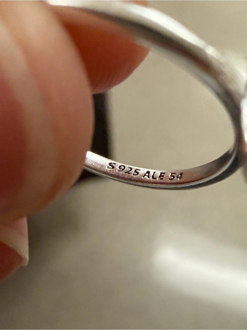 Pandora Pink and White Floral Enamel Ring new no box - Picture 7 of 7